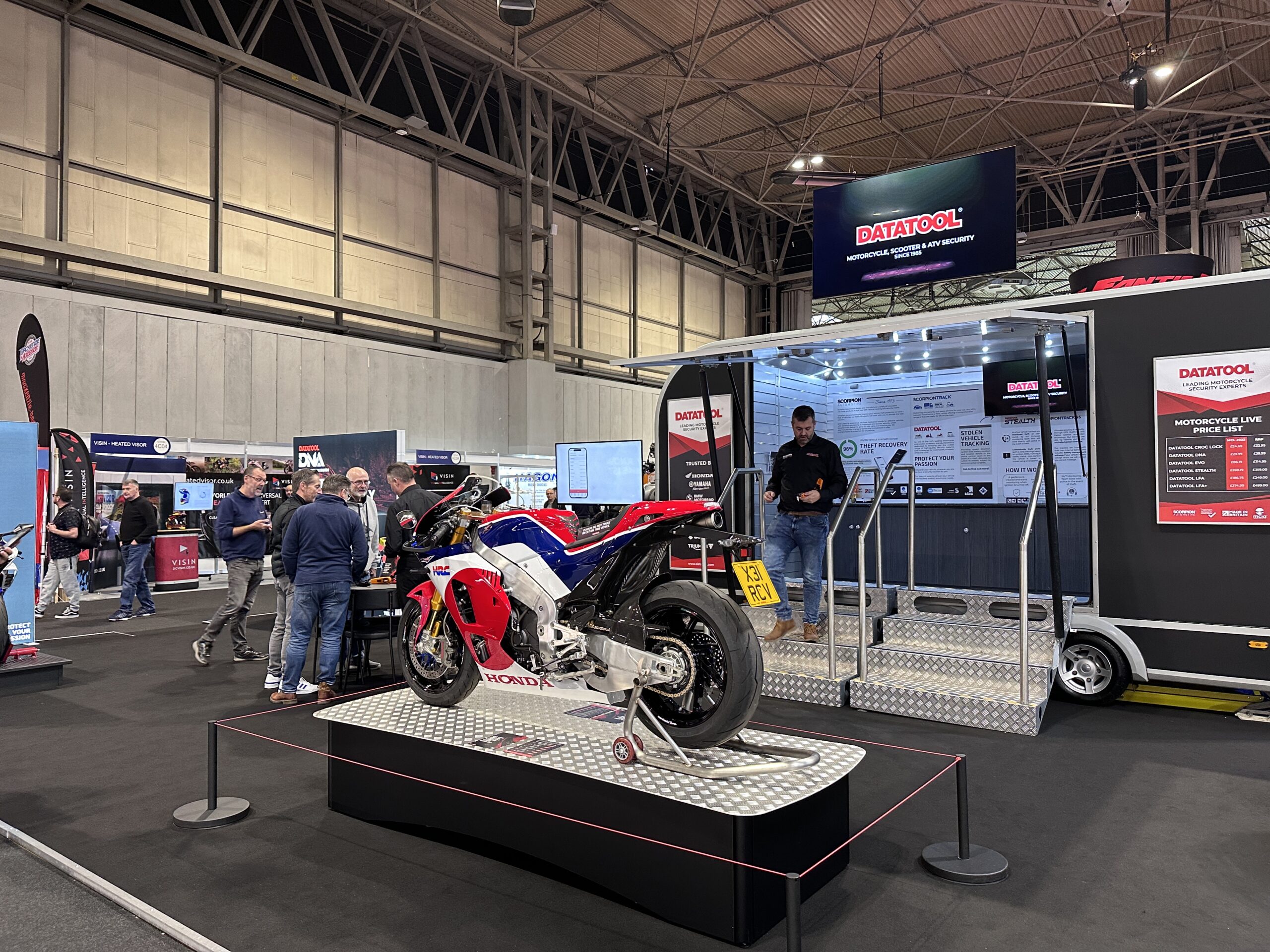 Motorcycle Live 2023 Datatool Stand